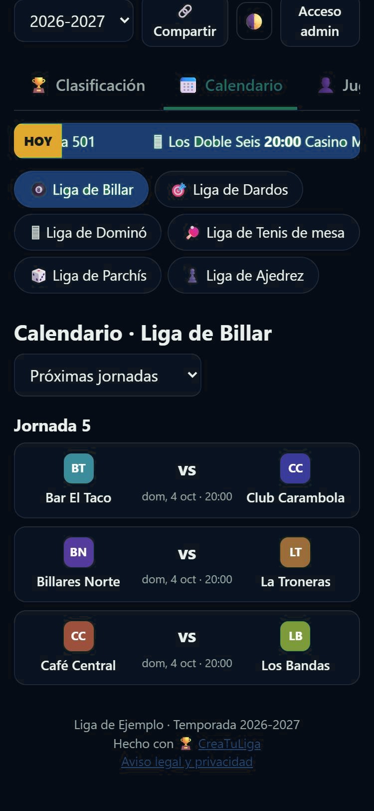 Calendario