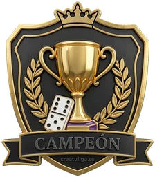 Emblema de dominó de CreaTuLiga