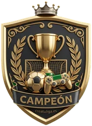 Emblema de fútbol en consola de CreaTuLiga