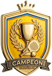 Emblema de pádel de CreaTuLiga